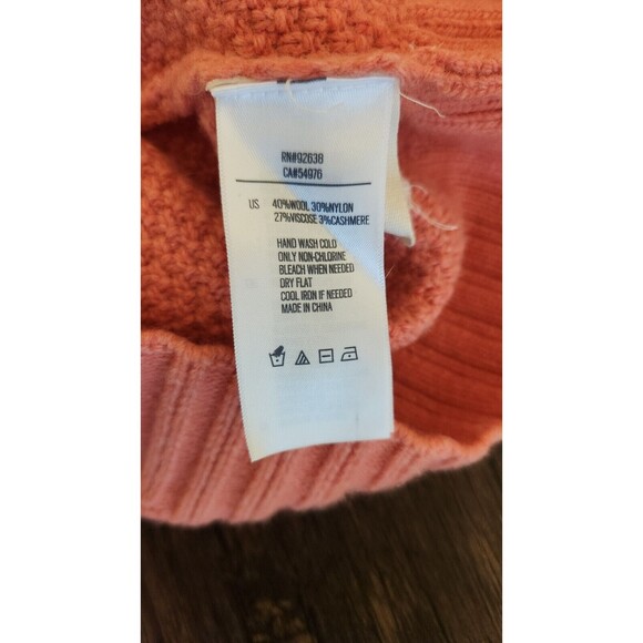 Fossil Womens Cableknit Cardigan Wool Cashmere Blend Shawl Collar Extra Small - Picture 5 of 10